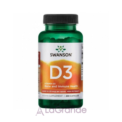 Swanson D3 High Potency Vitamin 1000 iu   