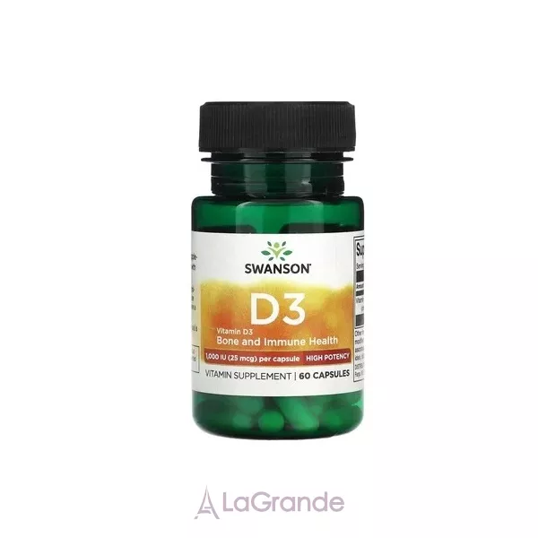 Swanson D3 High Potency Vitamin 1000 iu ĳ������ ������� 