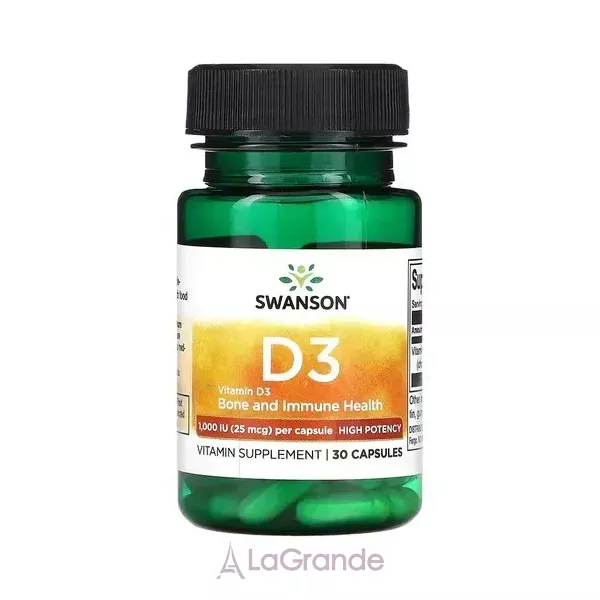 Swanson D3 High Potency Vitamin 1000 iu ĳ������ ������� 