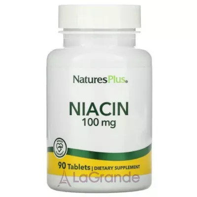 NaturesPlus Niacin 100 mg  100   