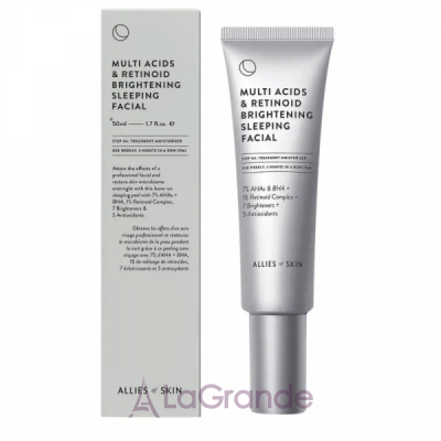 Allies of Skin Multi Acids & Retinoid Brightening Sleeping Facial     