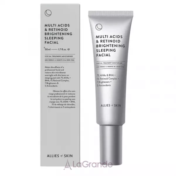 Allies of Skin Multi Acids & Retinoid Brightening Sleeping Facial ������ ��������������� ������ � ���������