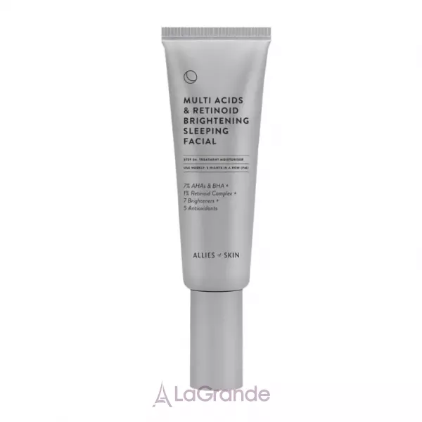 Allies of Skin Multi Acids & Retinoid Brightening Sleeping Facial ������ ��������������� ������ � ���������