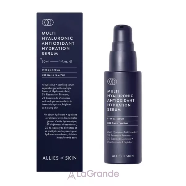 Allies of Skin Multi Hyaluronic Antioxidant Hydration Serum ������� ��������� ��� ����