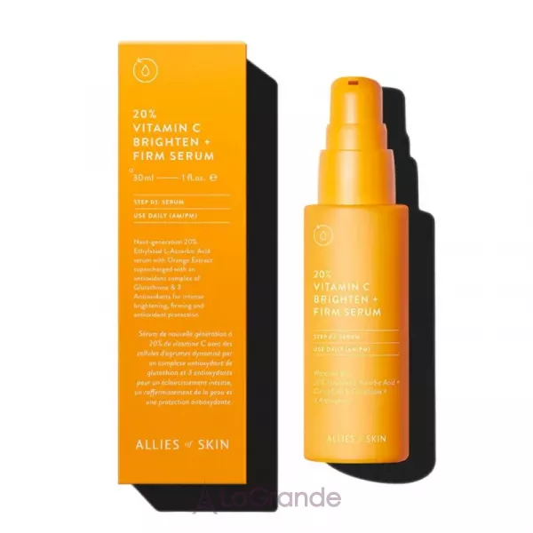 Allies of Skin 20% Vitamin C Brighten + Firm Serum ��������� � ��������� � ��� ����