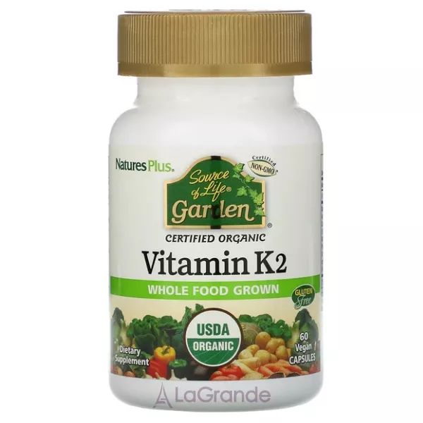 NaturesPlus Source of Life Garden Vitamin K2 ³���� �2 � ��������