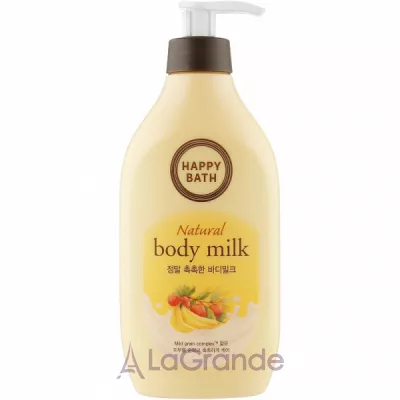 Happy Bath Natural Real Moist Body Milk       