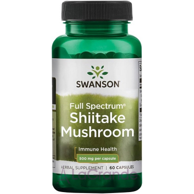 Swanson Full Spectrum Shiitake Mushroom 500 mg ĳ  