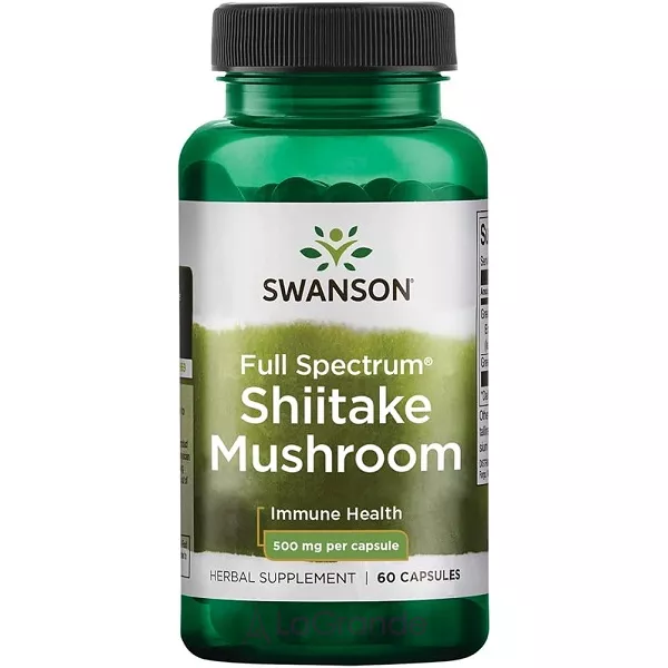 Swanson Full Spectrum Shiitake Mushroom 500 mg ĳ������ ������� 