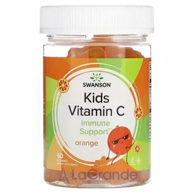 Swanson Kids Vitamin C Gummies - 60 gummies Orange   