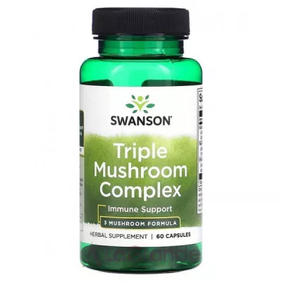 Swanson Triple Mushroom Complex 3 Mushroom Formula   