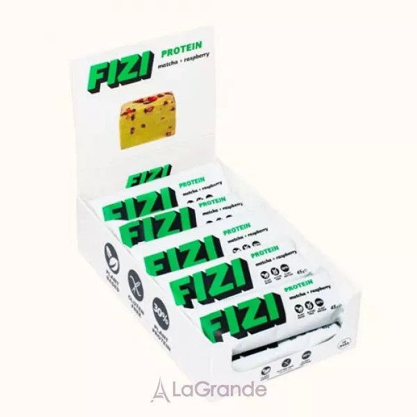 FIZI Protein Bar Special Box Raspberry Matcha ����������� �������� 