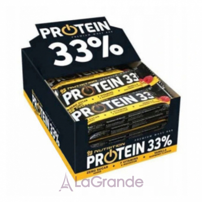 Protein 33% Bar Vanilla-Rapsberry   -