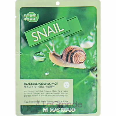 May Island Real Essence Snail Mask Pack       