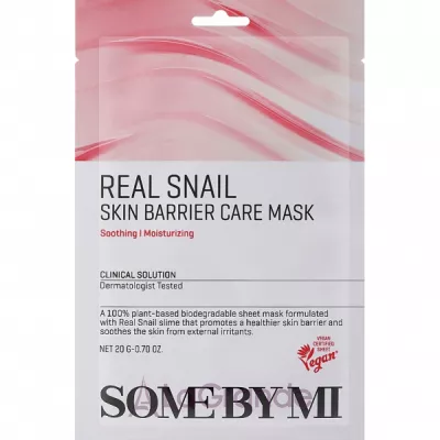 Some By Mi Real Snail Skin Barrier Care Mask      