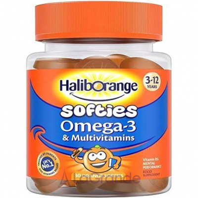 Softies Omega-3 & Multivitamin softgels Orange     3      3-12 