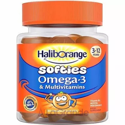 Softies Omega-3 & Multivitamin softgels Orange     3      3-12 