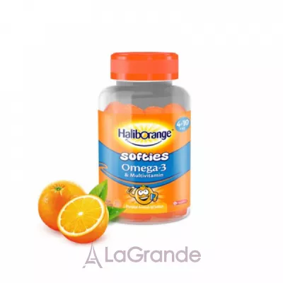 Softies Omega-3 & Multivitamin softgels Orange     3      3-12 