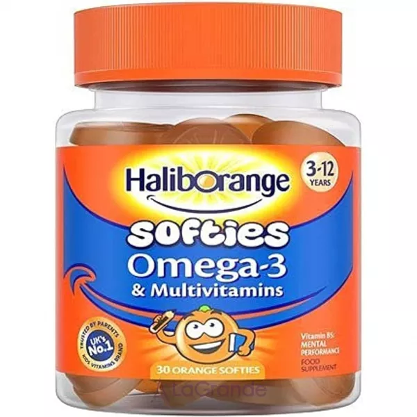 Haliborange Softies Omega-3 & Multivitamin softgels Orange ���������������� �������� � ����� 3 � ������ ��������� ��� ����� 3-12 ���