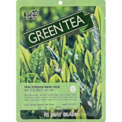 May Island Real Essence Green Tea Mask Pack       