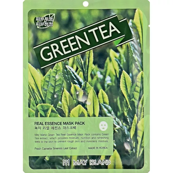 May Island Real Essence Green Tea Mask Pack ����� ��� ���������� ���� � ������� ����