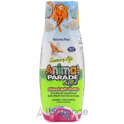 Natures Plus Source of Life Animal Parade Liquid Children's Multi-Vitamin ³      