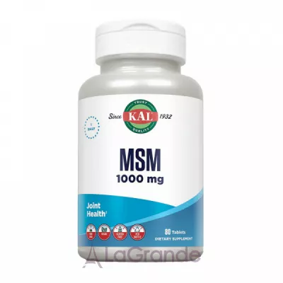 KAL MSM 1000mg - 80 tabs      '