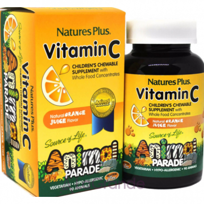 Natures Plus Source of Life Animal Parade Vitamin C ³         