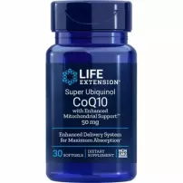 Life Exten Super Ubiquinol CoQ10 with Enhanced Mitochondrial Support 50 mg ĳ������ ������� "������������� ������� Q10", 50 ��