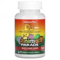NaturesPlus Source of Life Animal Parade Vitamin D3 Sugar Free 500 IU ������� �3 500 �� ��� ������  ������ ����� � ����������� ��������
