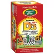 NaturesPlus Source of Life Animal Parade Vitamin D3 Sugar Free 500 IU  3 500         