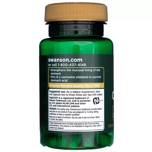 Swanson Zinc Carnosine Featuring PepzingiGI ĳ������ ������� 