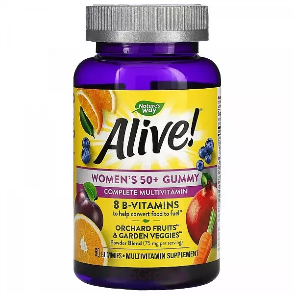 Nature's Way Alive! Womens 50+ Multi Gummy �������� ��������������� ��� ������ ������ 50 ���, � ��������� ������