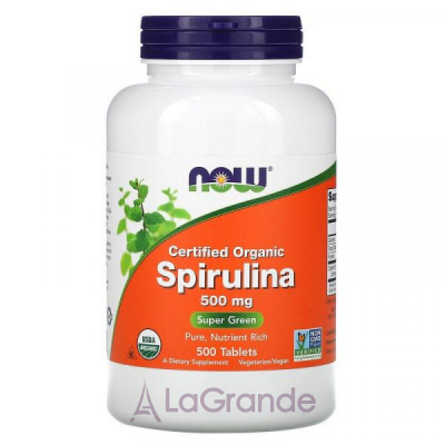 Now Foods Org Spirulina 500mg    