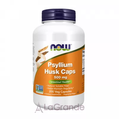 Now Foods Psyllium Husk Caps 500 mg   