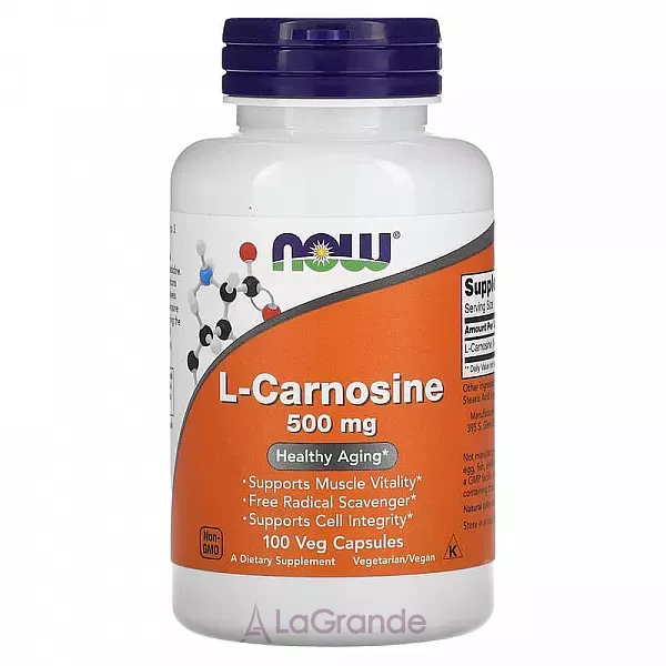 Now Foods L-Carnosine 500 mg ������� ������� 