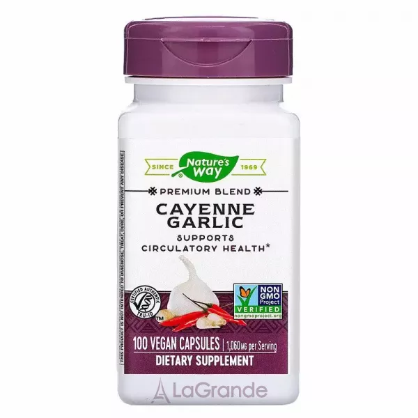 Nature's Way Cayenne & Garlic �������� ������ �� ������ 1060 ��