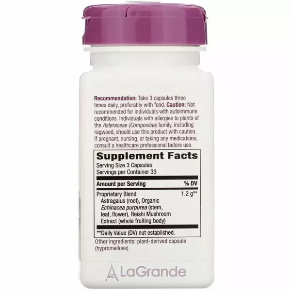Nature's Way Echinacea Astragalus & Reishi ��������, �������� � �����, 1200 ��
