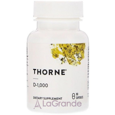 Thorne Research Vitamin D-3 1000  ĳ  