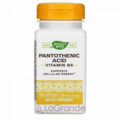 Nature's Way Pantothenic Acid   250 