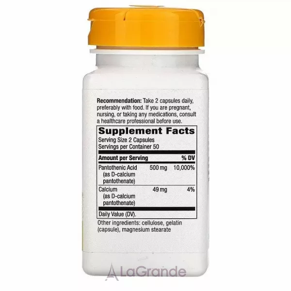 Nature's Way Pantothenic Acid ����������� ������� 250 ��