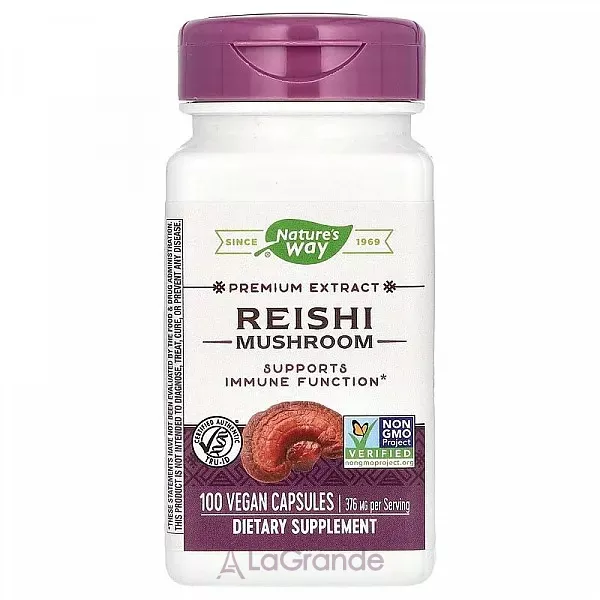 Nature's Way Reishi Standardized ���� ����� ��������, 376 ��