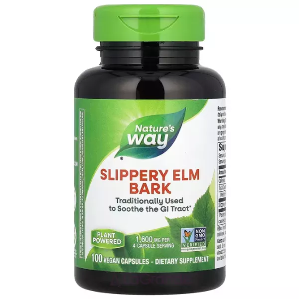 Nature's Way Slippery Elm Bark ��������� ��� 1600 �� (400 �� �� �������)