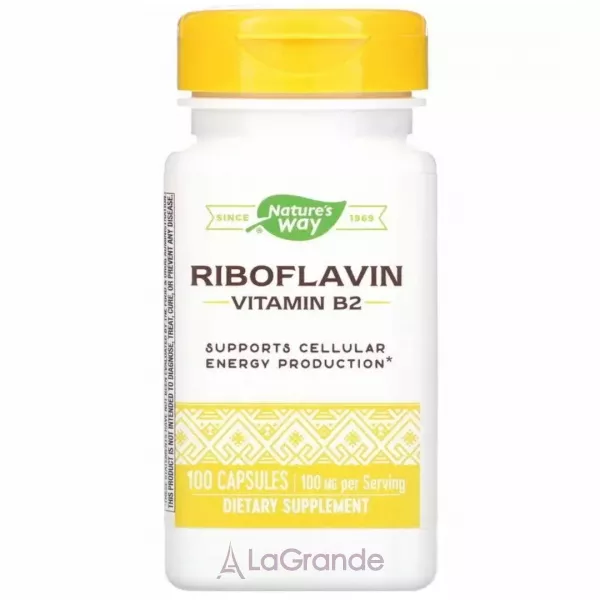 Nature's Way Riboflavin Vitamin B2 ������� B2, ����������, 100 ��