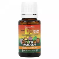 NaturesPlus Animal Parade Vitamin D3 Drops Natural Orange Flavor ������� �3 � ������, 400 ��, � ������������ ������