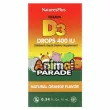 NaturesPlus Animal Parade Vitamin D3 Drops Natural Orange Flavor  3  , 400 ,   