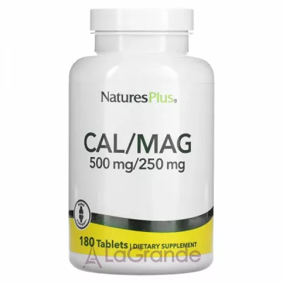 NaturesPlus Cal/Mag 500mg/250 mg    500 /250 