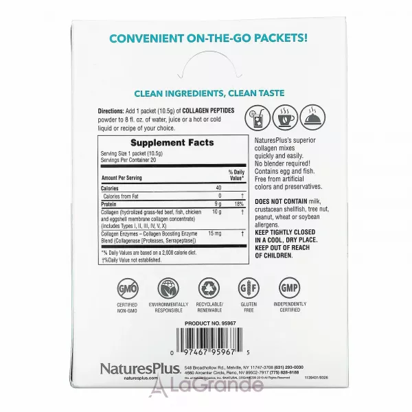 NaturesPlus Collagen Peptides ������� �������� � �����