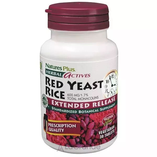 NaturesPlus Herbal Actives Red Yeast Rice ������� ��������� ���, 600 ��