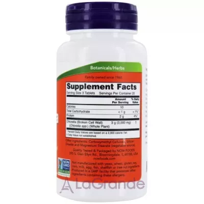 Now Foods Chlorella 1000mg    1000